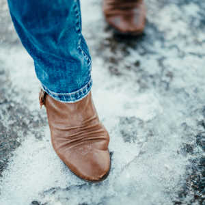 icy sidewalk